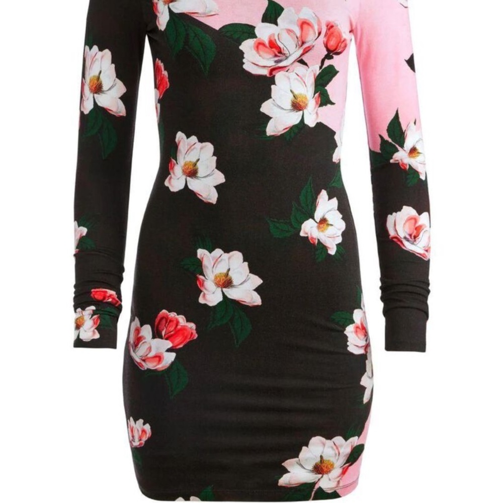NWT Alice+ Olivia Delora Floral Print dress size 4
